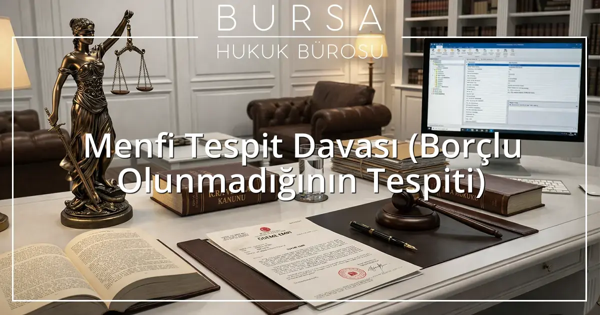 Menfi Tespit Davası (Borçlu Olunmadığının Tespiti)